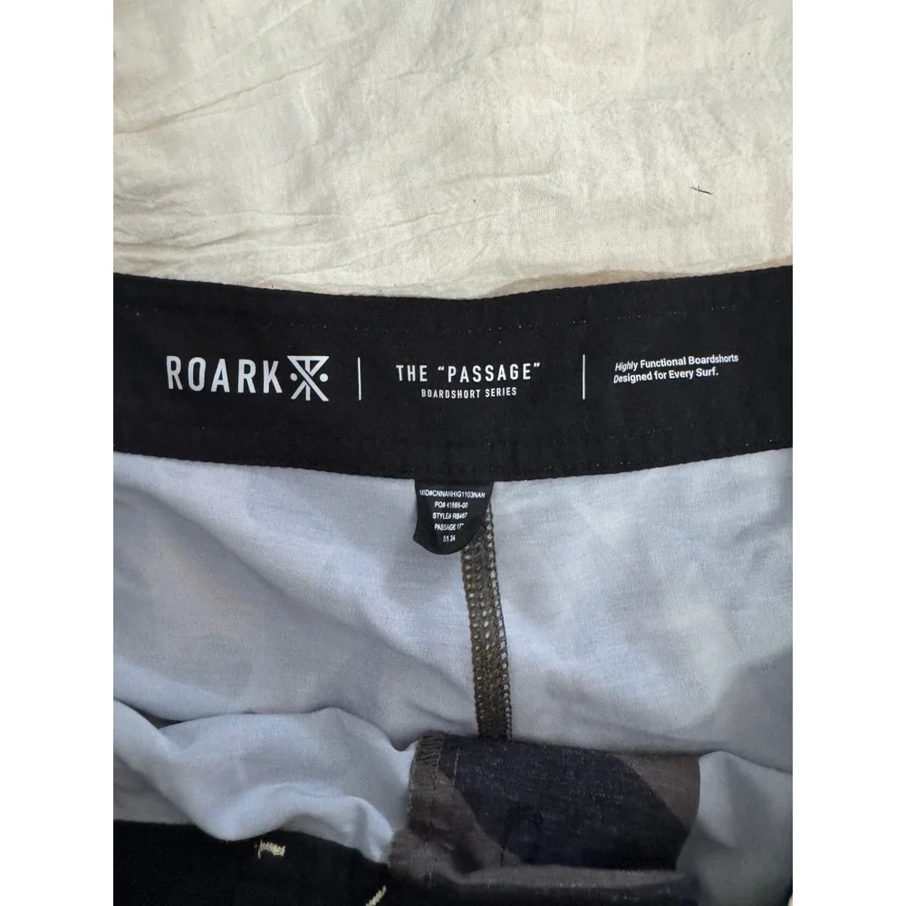 Roark The Passage boardshorts green black yellow floral 6